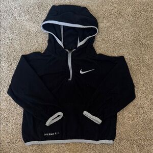 Nike Black and Gray fleece half zip pullover